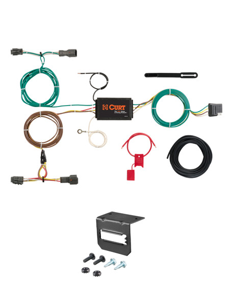14-18 KIA Sorento CURT 4-flat Plug and Play Trailer Wiring - CURT