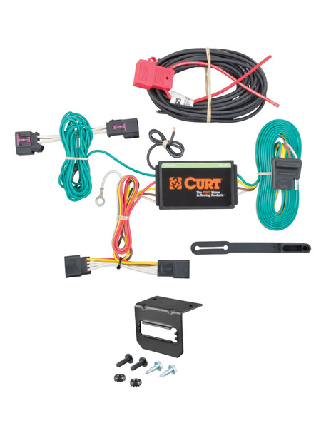 16-16 Chevrolet Cruze Limited CURT 4-flat Plug and Play Trailer Wiring - CURT