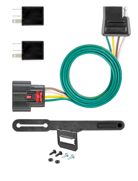 18-18 Chevrolet Equinox Excluding diesel CURT 4-flat Plug and Play Trailer Wiring - CURT