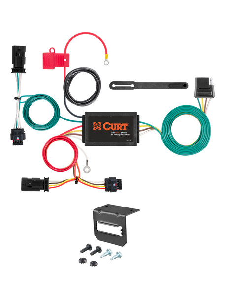 17-19 Chevrolet Cruze Hatchback, excluding diesel CURT 4-flat Plug and Play Trailer Wiring - CURT