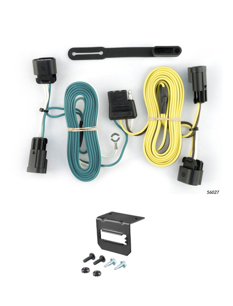 09-12 Chevrolet Traverse CURT 4-flat Plug and Play Trailer Wiring - CURT