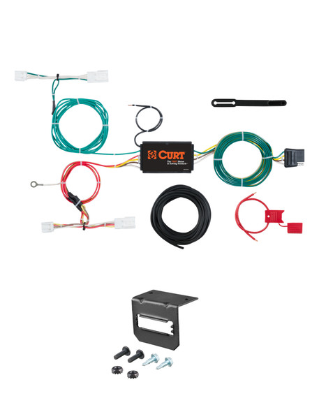 15-17 Lexus NX200t CURT 4-flat Plug and Play Trailer Wiring - CURT