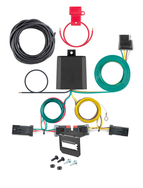 11-16 JEEP Compass Built in USA CURT 4-flat Plug and Play Trailer Wiring - CURT