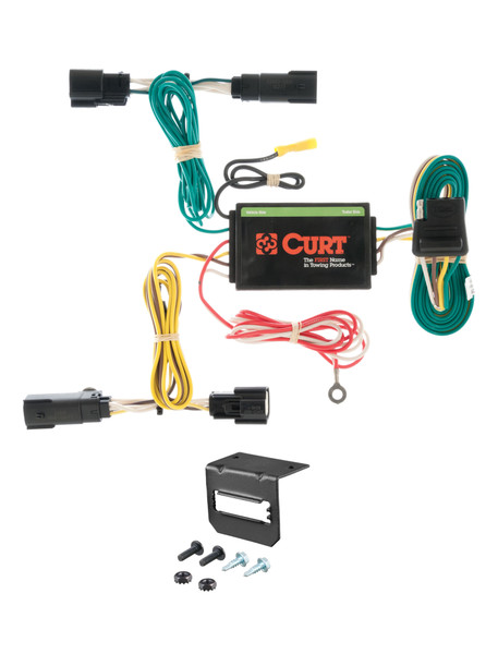 11-15 Lincoln MKX Fits beneath factory 1-1/4" receiver CURT 4-flat Plug and Play Trailer Wiring - CURT