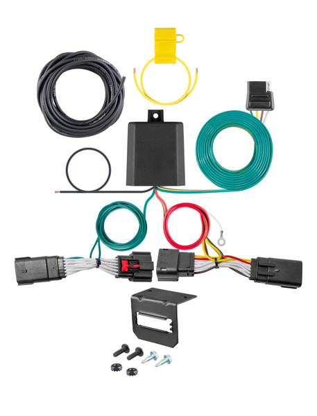 19-23 Lincoln Nautilus CURT 4-flat Plug and Play Trailer Wiring - CURT