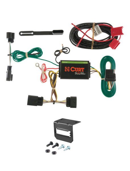 13-19 Cadillac ATS Excluding 'V' models CURT 4-flat Plug and Play Trailer Wiring - CURT
