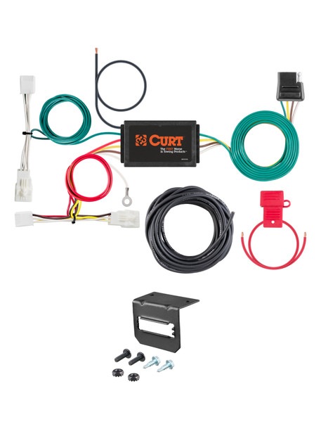 13-21 Lexus ES300h CURT 4-flat Plug and Play Trailer Wiring - CURT