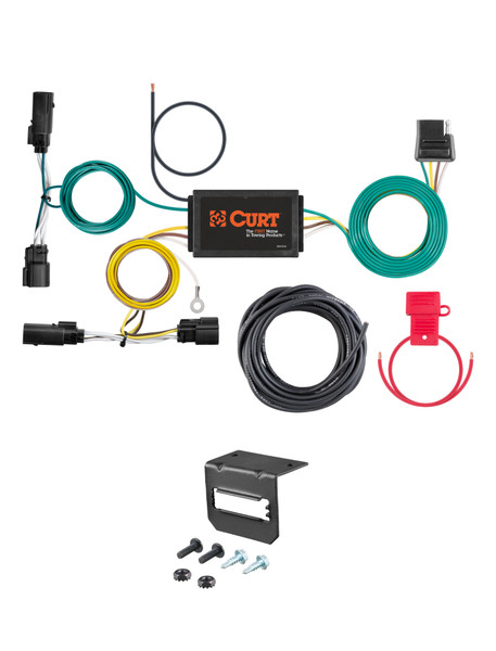 19-19 Ford Escape Excluding S CURT 4-flat Plug and Play Trailer Wiring - CURT
