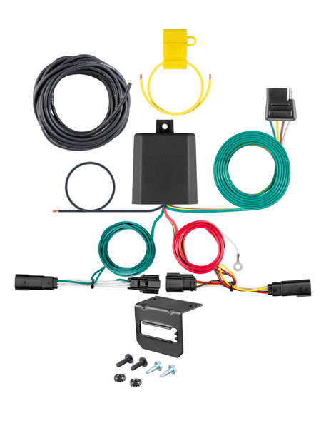 19-24 Ford Edge CURT 4-flat Plug and Play Trailer Wiring - CURT