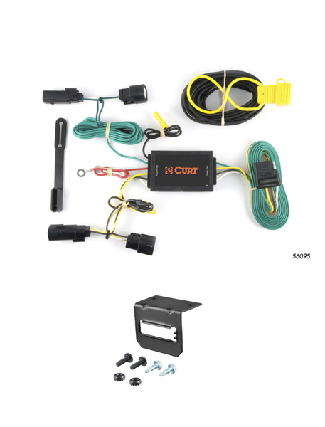 10-19 Lincoln MKT With EcoBoost CURT 4-flat Plug and Play Trailer Wiring - CURT