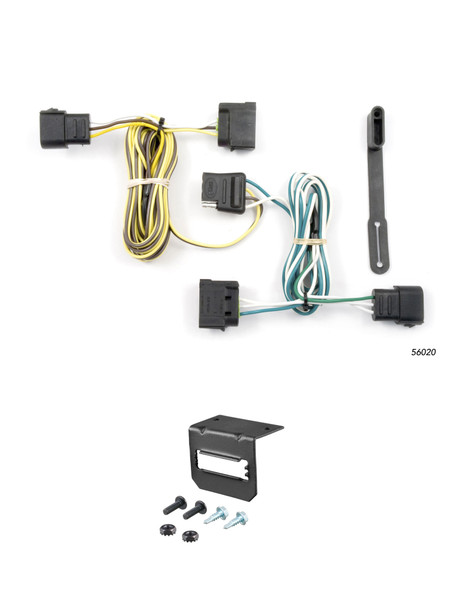 04-06 Ford Econoline van CURT 4-flat Plug and Play Trailer Wiring - CURT
