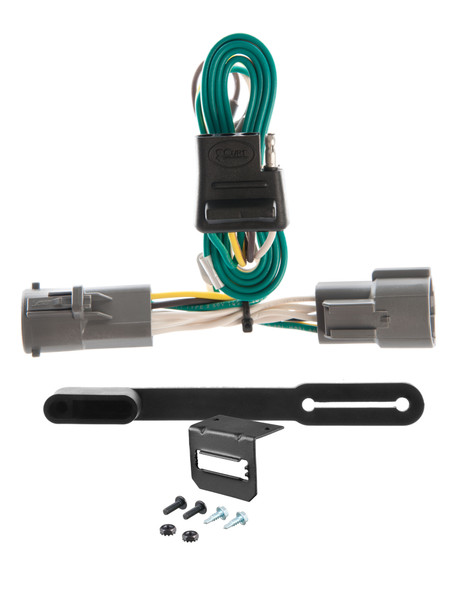 87-97 Ford F-350 Old body, excluding with 10" drop bumper CURT 4-flat Plug and Play Trailer Wiring - CURT