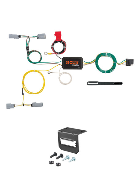 15-23 Dodge Challenger Excluding Demon, Hellcat and SRT CURT 4-flat Plug and Play Trailer Wiring - CURT