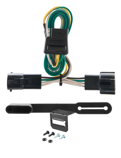 86-92 Ford   00-05 models are no drill CURT 4-flat Plug and Play Trailer Wiring - CURT