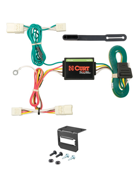 14-24 Mitsubishi Mirage Hatchback CURT 4-flat Plug and Play Trailer Wiring - CURT