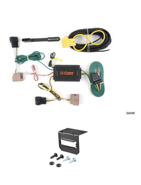 06-12 Ford Fusion CURT 4-flat Plug and Play Trailer Wiring - CURT