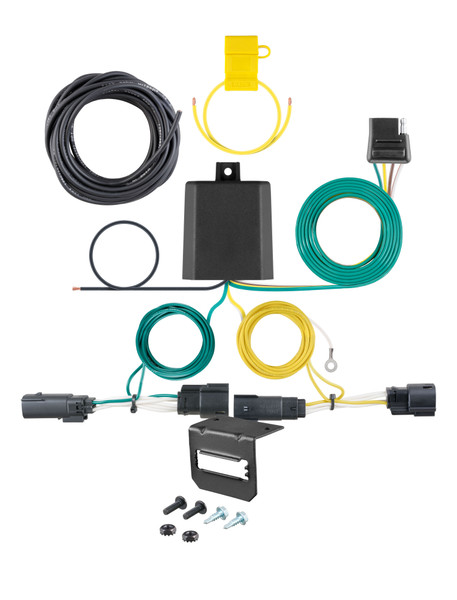 13-20 Ford Fusion Excluding Sport CURT 4-flat Plug and Play Trailer Wiring - CURT