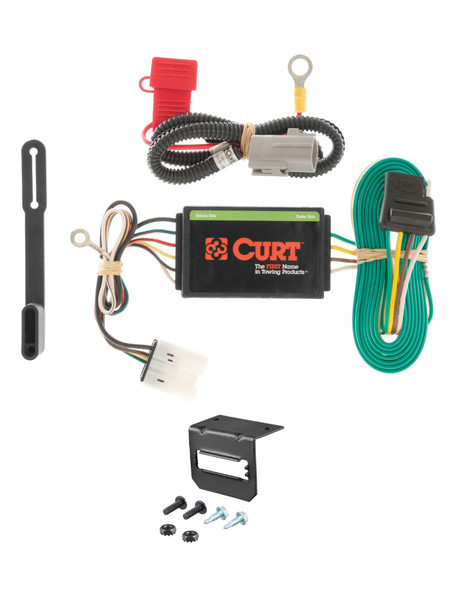 07-13 Mitsubishi Outlander CURT 4-flat Plug and Play Trailer Wiring - CURT
