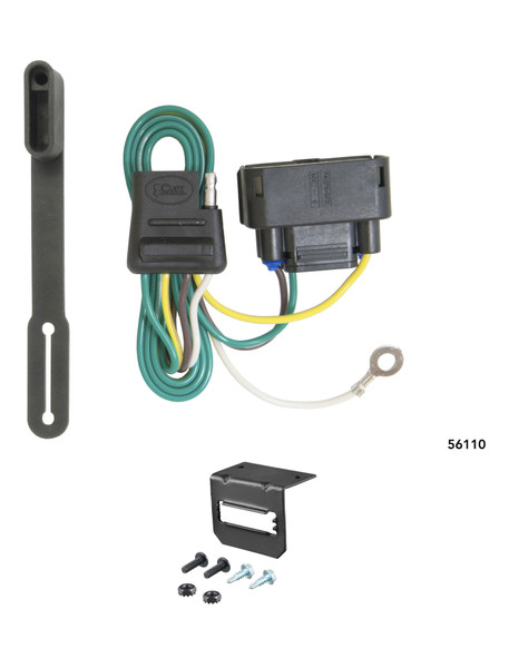 10-19 Ford F-150  Excluding factory receiver CURT 4-flat Plug and Play Trailer Wiring - CURT