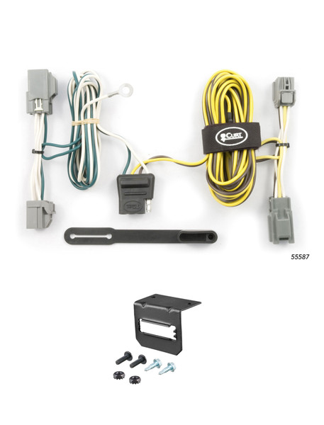 05-07 Ford Five Hundred CURT 4-flat Plug and Play Trailer Wiring - CURT