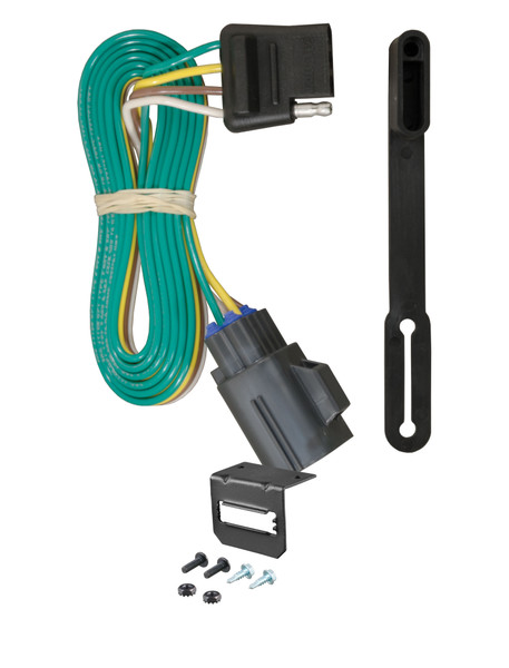 13-16 GMC Acadia CURT 4-flat Plug and Play Trailer Wiring - CURT