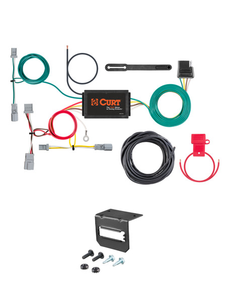 01-05 HONDA   Sedan CURT 4-flat Plug and Play Trailer Wiring - CURT