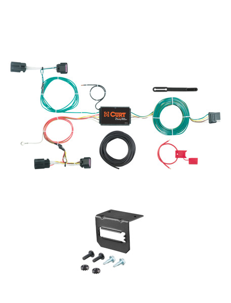 15-22 RAM ProMaster City CURT 4-flat Plug and Play Trailer Wiring - CURT