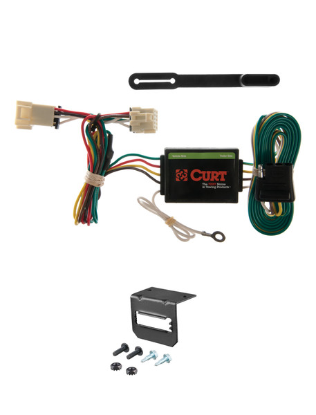 97-99 Pontiac Trans Sport CURT 4-flat Plug and Play Trailer Wiring - CURT