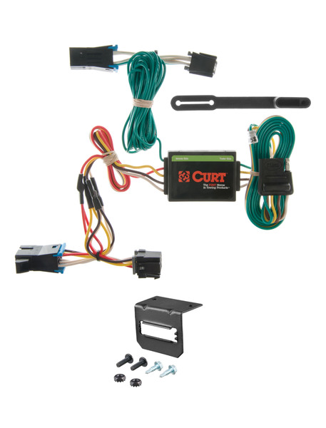 96-99 GMC Savana 1500 CURT 4-flat Plug and Play Trailer Wiring - CURT