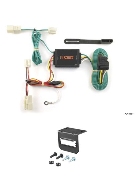 10-11 Suzuki Kizashi Electrical information only CURT 4-flat Plug and Play Trailer Wiring - CURT