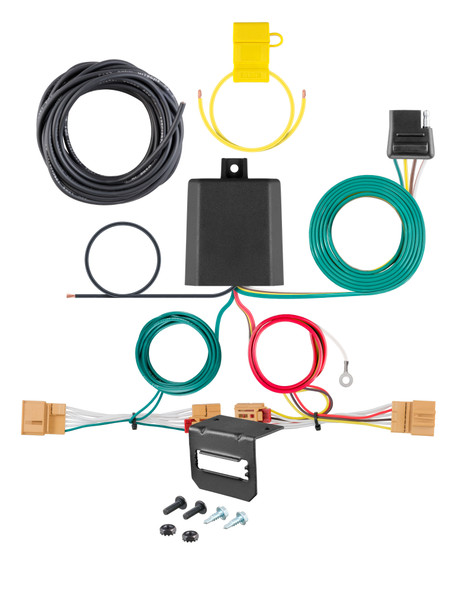 18-20 Volkswagen Atlas CURT 4-flat Plug and Play Trailer Wiring - CURT