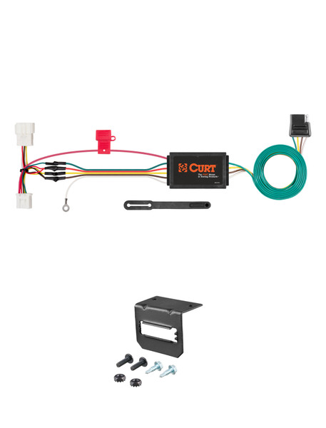 12-16 HONDA CR-V CURT 4-flat Plug and Play Trailer Wiring - CURT