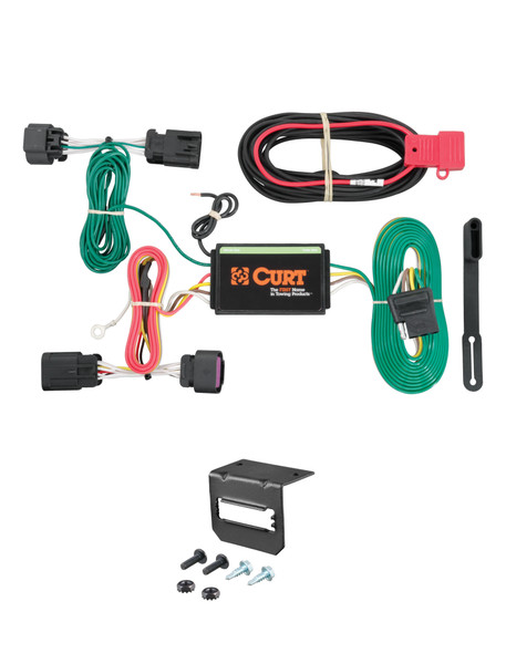 14-24 RAM ProMaster 2500 Standard length cargo van CURT 4-flat Plug and Play Trailer Wiring - CURT