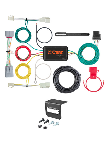 16-22 Toyota Prius CURT 4-flat Plug and Play Trailer Wiring - CURT