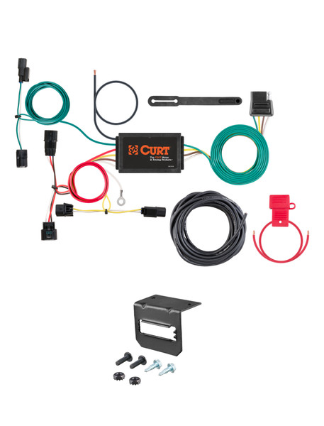15-20 HONDA Fit CURT 4-flat Plug and Play Trailer Wiring - CURT