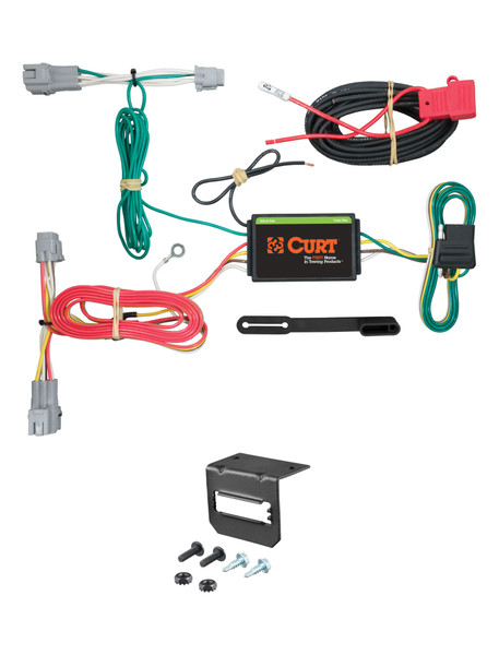 14-15 Subaru XV Crosstrek CURT 4-flat Plug and Play Trailer Wiring - CURT