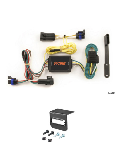 02-07 Scion SCION  CURT 4-flat Plug and Play Trailer Wiring - CURT
