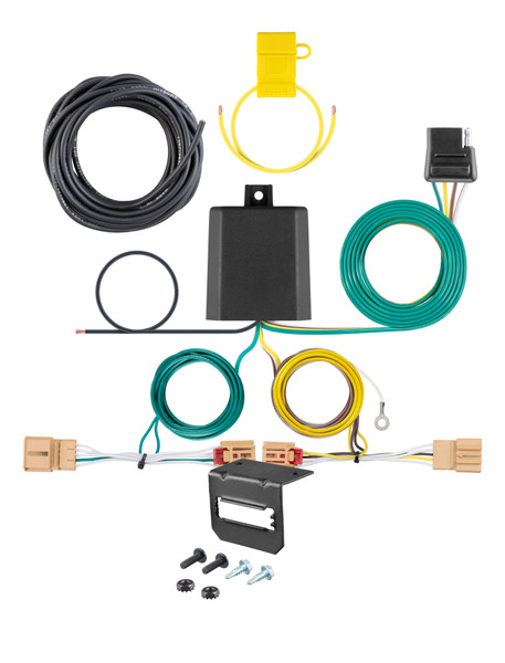 18-24 Volkswagen Tiguan CURT 4-flat Plug and Play Trailer Wiring - CURT