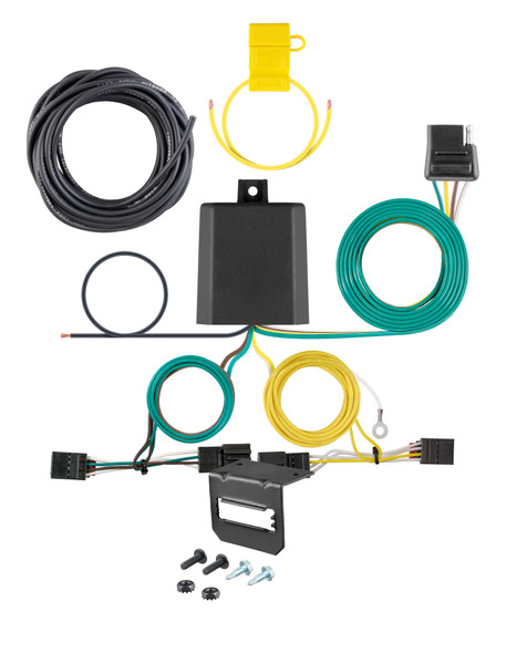 12-17 Volkswagen Tiguan CURT 4-flat Plug and Play Trailer Wiring - CURT