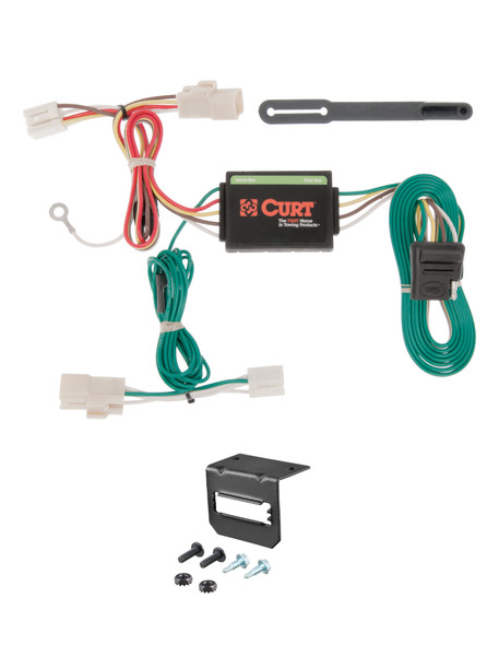 12-17 Hyundai Accent Sedan CURT 4-flat Plug and Play Trailer Wiring - CURT