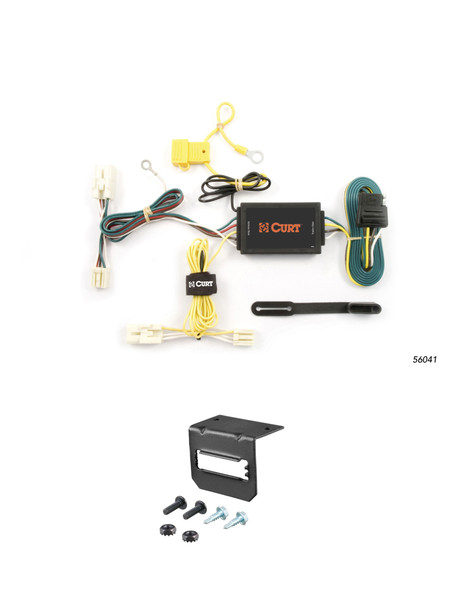 09-14 Hyundai Genesis 5.0 CURT 4-flat Plug and Play Trailer Wiring - CURT