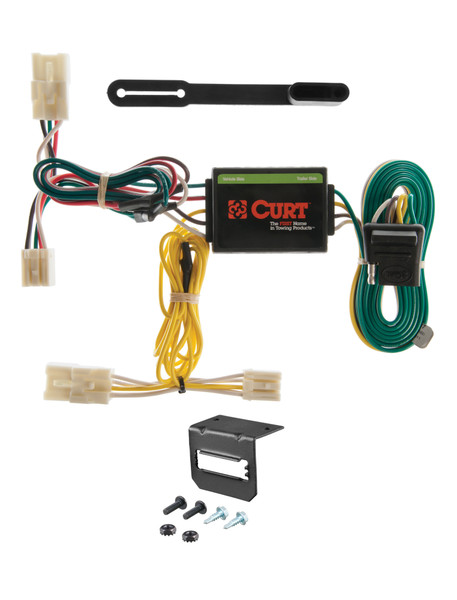01-05 Toyota RAV4 CURT 4-flat Plug and Play Trailer Wiring - CURT