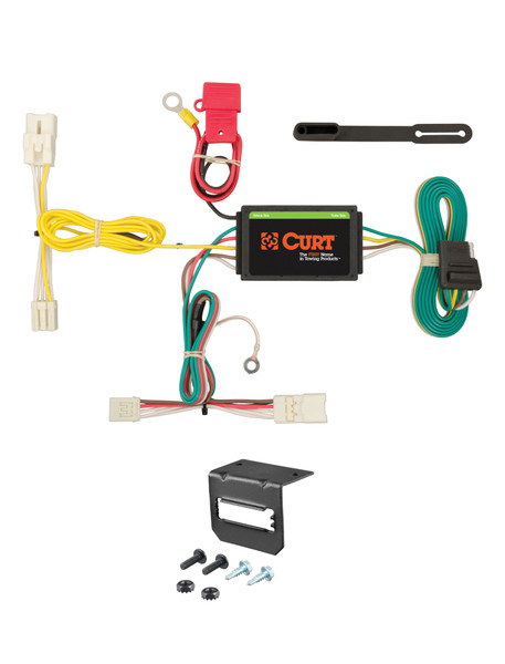 11-15 Hyundai Sonata CURT 4-flat Plug and Play Trailer Wiring - CURT