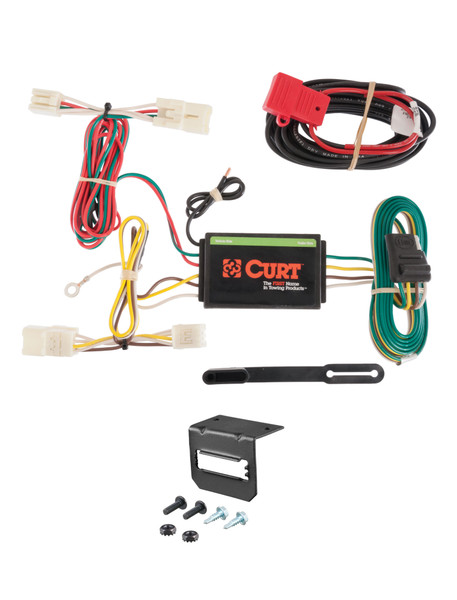 06-12 Toyota RAV4 CURT 4-flat Plug and Play Trailer Wiring - CURT