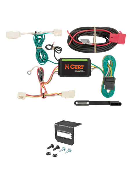 15-19 Subaru Legacy Sedan CURT 4-flat Plug and Play Trailer Wiring - CURT