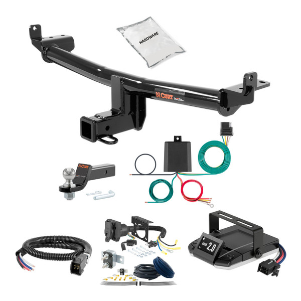15-18 Audi Q3 1.25 CURT Trailer Hitch + Assure Proportional Brake Controller Kit HBCW59 - CURT