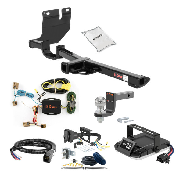 07-13 Nissan Versa Hatchback 1.25 CURT Trailer Hitch + Assure Proportional Brake Controller Kit HBCW2085 - CURT