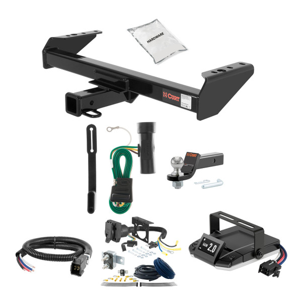 75-78 GMC C25 Cab & chassis 2 CURT Trailer Hitch + Assure Proportional Brake Controller Kit HBCW1038 - CURT