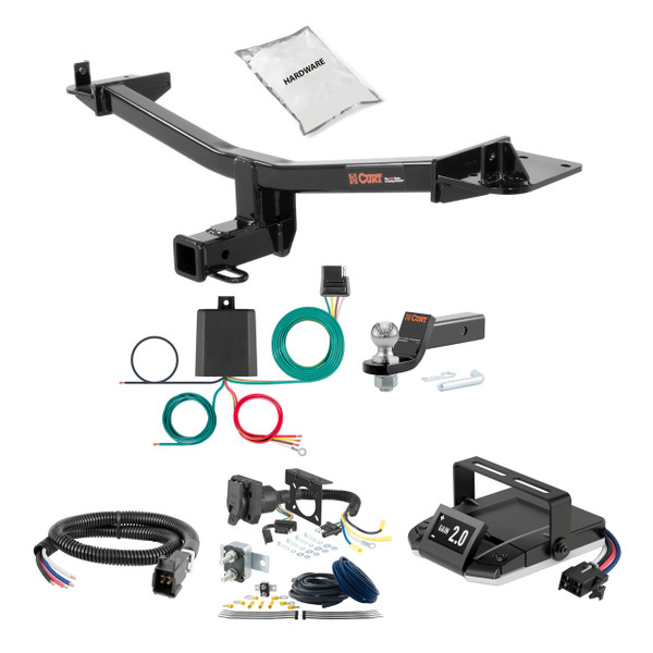 15-18 Audi Q3 2 CURT Trailer Hitch + Assure Proportional Brake Controller Kit HBCW60 - CURT