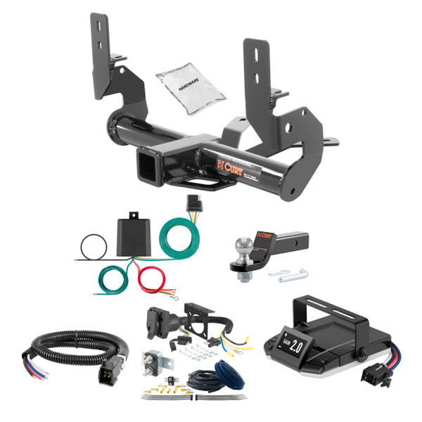 09-17 Audi Q5 Excluding hybrid 2 CURT Trailer Hitch + Assure Proportional Brake Controller Kit HBCW67 - CURT